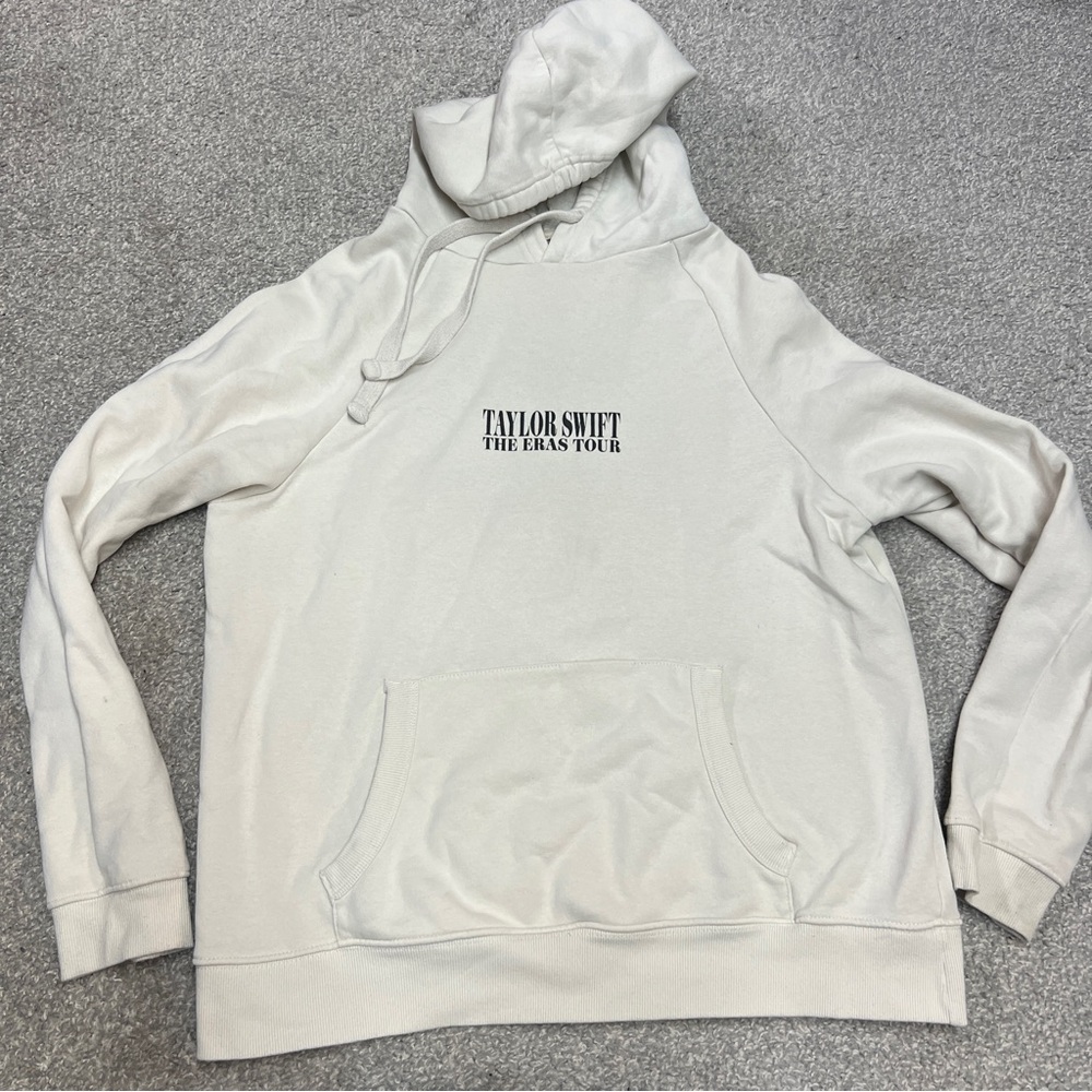 Taylor Swift Eras Tour Official Sweatshirt Hoodie medium beige
